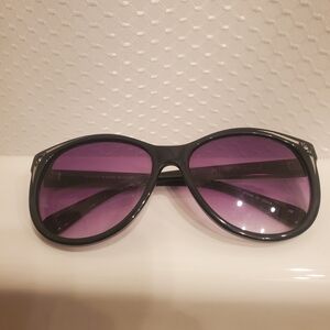Betsey Johnson Black and Purple Sunglasses
